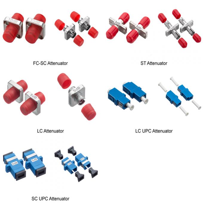 SC APC Fiber Optic Attenuator / Fiber Optic Attenuator Kits Build Out Type