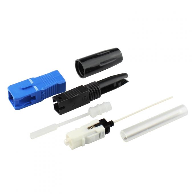 SC APC Fiber Optic Field Assembly Connectors Pre installed Terminator ...
