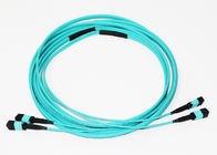 20FT 24 Fibers Fiber Optic MPO MTP Cable MPO To MPO Female Aqua OM3 Trunk