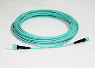 OFNR Plenum Fiber Optic Cable MTP Multimode OM3 Aqua 850nm LSZH