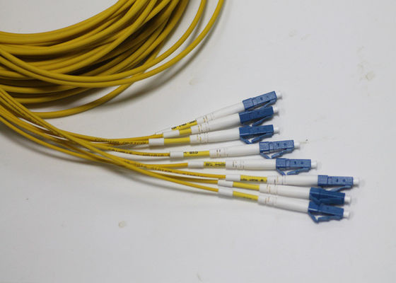 12 Core Pre Terminated Fiber Cable Singlemode 9 125um LC UPC To SC UPC