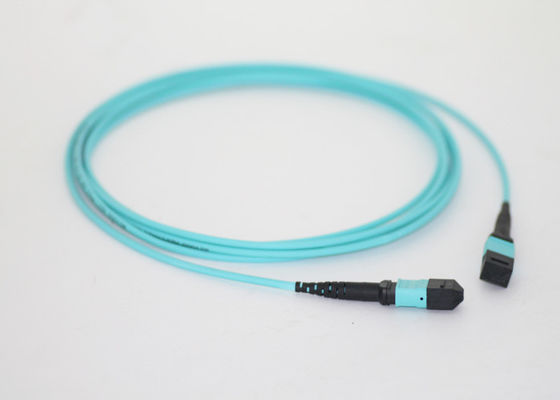 12 Cores Multimode Fiber Optic MPO MTP Cable / Multimode Fiber Optic Cable