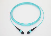 12 Cores Multimode Fiber Optic MPO MTP Cable / Multimode Fiber Optic Cable