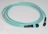 OM3 MTP To MTP Male Pin Trunk Cable LSZH Outer Jacket 12 Cores Fiber Optic