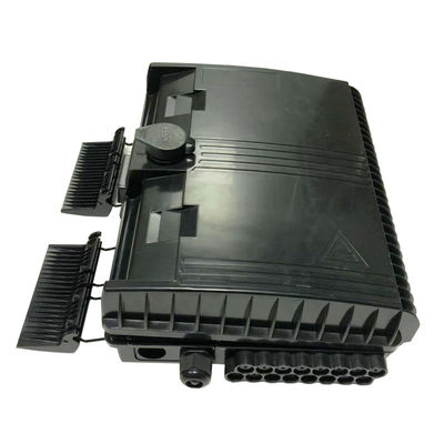 48 Cores Fiber Optic Termination Box Black ABS Plate For FTTH Solution