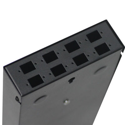 FTTH Metal 8 Ports Outdoor Fiber Termination Box IP65 SC LC FC ST Black