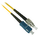 3.0mm OS2 SC UPC Simplex Fiber Optic Patch Cables PVC Yellow Jacket