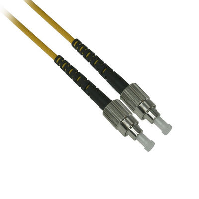 3.0mm OS2 SC UPC Simplex Fiber Optic Patch Cables PVC Yellow Jacket