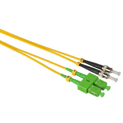 2 Cores Lc To Lc Multimode Duplex Fiber Optic Patch Cable OM3 LSZH Jacket