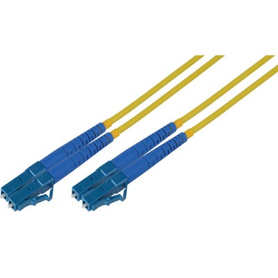 2 Cores Lc To Lc Multimode Duplex Fiber Optic Patch Cable OM3 LSZH Jacket