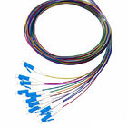 LSZH Fiber Optic Pigtails SC UPC Ribbon Fanouit Kits 0.9mm 12 Color Coded