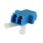2.0mm LC UPC Fiber Optic Adapters / Adapter Fiber Optic Flanged Blue Housing