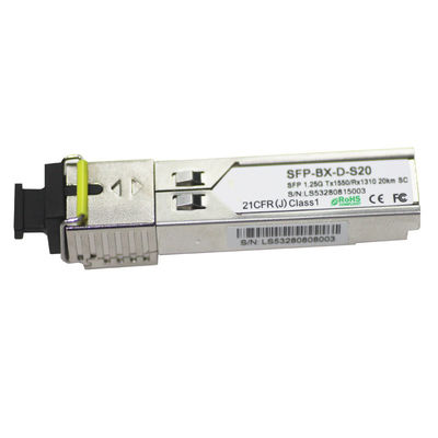 Singlemode Sfp Fiber Optic Transceiver 1470nm 80km 1.25Gbps CWDM QSFP28