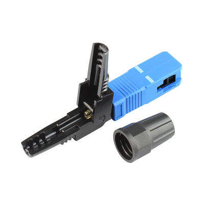 Fast Fiber Optic Field Assembly Connectors SC UPC For 2.0x3.0mm FTTH Drop Cable