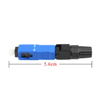 Fast Fiber Optic Field Assembly Connectors SC UPC For 2.0x3.0mm FTTH Drop Cable