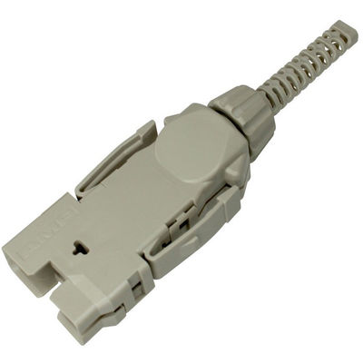 FDDI Multimode Duplex Field Assembly Connector 3.0mm Fiber Optic Beige