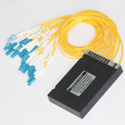 16CH LC UPC Fiber Optic DWDM Singlemode Demux Mux 20nm Channel Spacing