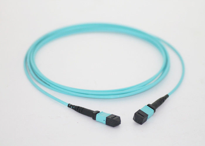 12 Cores Multimode Fiber Optic MPO MTP Cable / Multimode Fiber Optic Cable