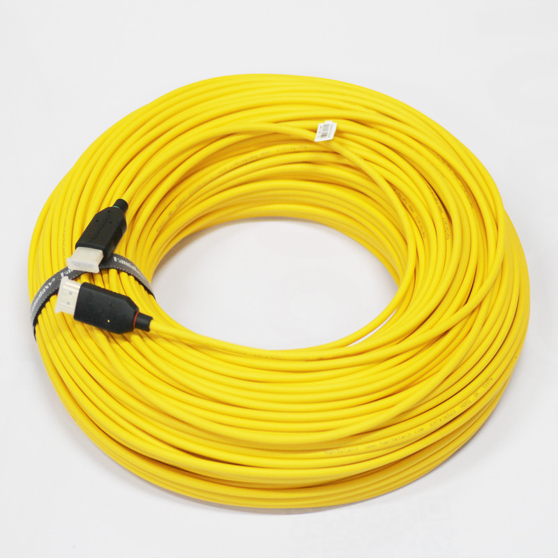 70 Meters 8K HDMI Fiber Optical Cable 48Gbps HDMI 2.1 AOC TPU Yellow Jacket