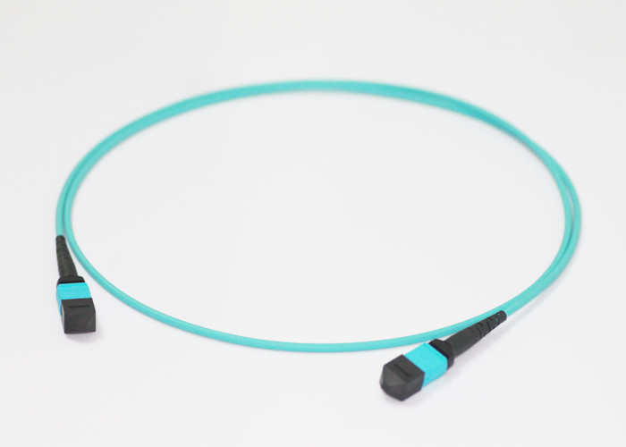 24 Cores Fiber Optic MPO MTP Cable OM4 Aqua LSZH MTP Fiber Optic Cable