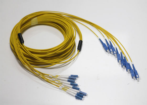 12 Core Pre Terminated Fiber Cable Singlemode 9 125um LC UPC To SC UPC