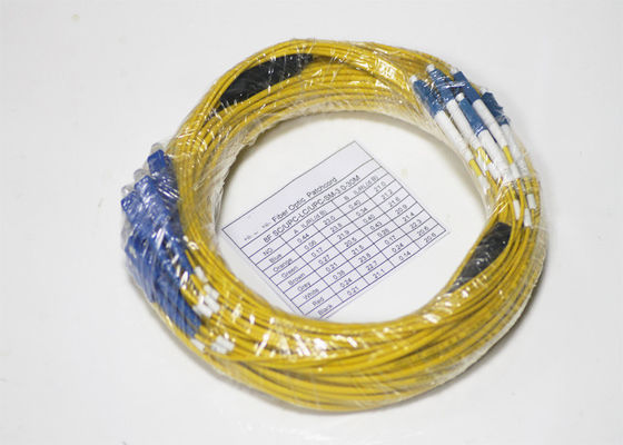 12 Core Pre Terminated Fiber Cable Singlemode 9 125um LC UPC To SC UPC