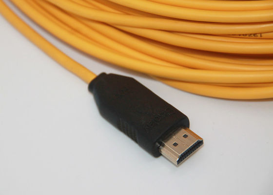 150m Pure 4K 8K HDMI Active Optical Cable LSZH Yellow Jacket 250mW Consumption