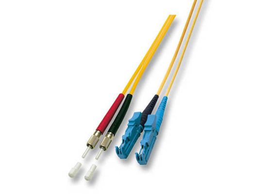 2 Cores Multimode Fiber Optic Patch Cables 10FT DIN to E2000 APC LSZH Jacket