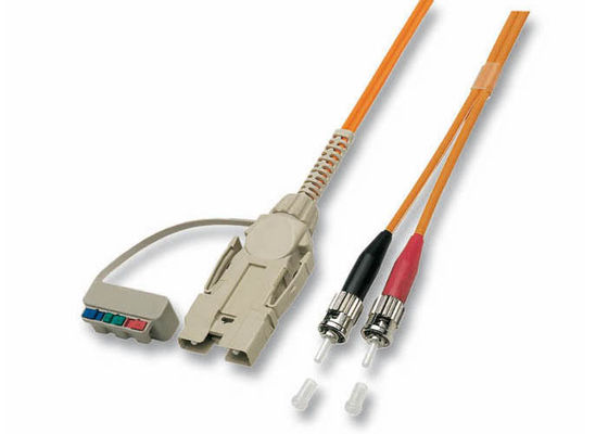 FDDI to SC Multimode Fiber Patch Cord LSZH Orange Jacket 850nm Wavelength