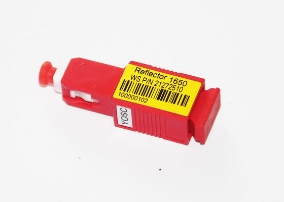 Bidirectional Fiber Optic FBG Reflector Red Housing 1650nm SC Type 0.8dB IL