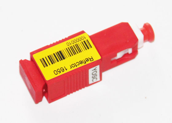 Bidirectional Fiber Optic FBG Reflector Red Housing 1650nm SC Type 0.8dB IL