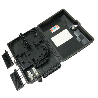 48 Cores Fiber Optic Termination Box Black ABS Plate For FTTH Solution