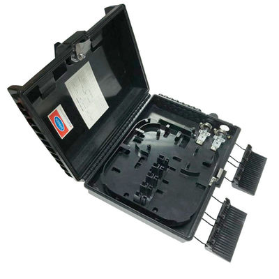 48 Cores Fiber Optic Termination Box Black ABS Plate For FTTH Solution