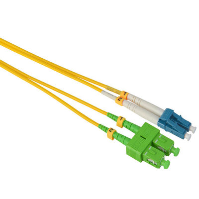 2 Cores Lc To Lc Multimode Duplex Fiber Optic Patch Cable OM3 LSZH Jacket