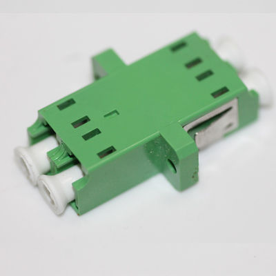 APC Lc Duplex Adapter Singlemode  Flanged Green Housing 1000 Times Life